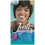 Just 5 Women's Five Minute Permanent Hair Color, No Drip Formula, Shade J-20 Darkest Brown, 1 Pack