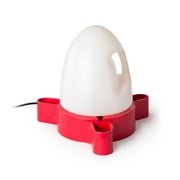 K&H Pet Products Duck and Chicken Waterer Outdoor Heated Red 2.5 Gallons