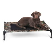 K&H Pet Products Original Pet Cot Elevated Dog Bed Camo/Black Mesh Large 42 X 30 X 7 Inches