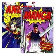 KAPPA Anime Fun Coloring & Activity Book 2 Titles, Gift for Kids Learning Drawing Coloring , 2-Pack