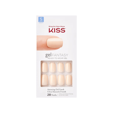 KISS Gel Fantasy Ready-to-Wear Fake Nails, Bookworm, 28 Count