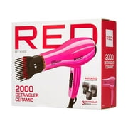 Red by Kiss 2000 Ceramic Detangler Dryer | Hair Dryer with Attachments