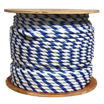 Kemp USA Premium 600' x 3/4" Polypropylene Rope - Royal Blue / White