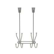 Kenney®Over the Door Storage Hook, Polished Pewter