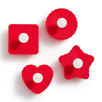 King Arthur Baking Company Thumbprint Pop-Out Cookie Cutters, BPA Free, 4-Piece Se