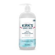 Kirk's 3-in-1 Nourishing Cleanser - Made With Coconut Oil & Aloe Vera, Fragrance Free, 32 Fl Oz
