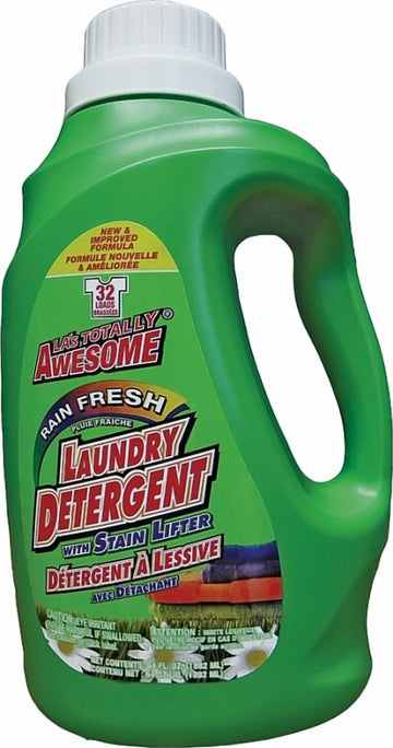LA's Totally Awesome 232 Laundry Detergent With Stain Lifter, 64 oz, Rain Fresh, Liquid