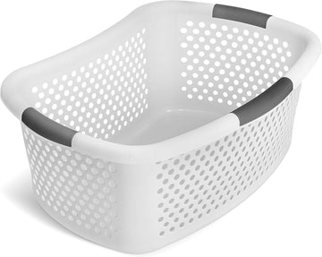 Large Laundry Baskets With Handles, 54 Liter Basket Laundry Bin, Hip Hugging Stackable Laundry Basket for Laundry, Plastic Laundry Baskets, Washing Basket Laundry Organizer, By Superio