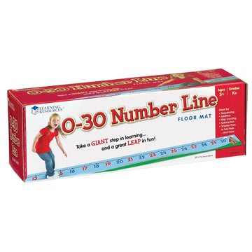 Learning Resources 0-30 Number Line Floor Mat, Math Manipulatives, Ages 5+, LER0935