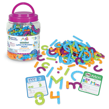 Learning Resources Skill Builders! Letter & Number Maker Classroom Set, 200 Pieces, Age 5+