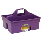 Little Giant DuraTote Box Organizer w/ 2 Compartment & Grip Handle, Purple