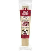 Loving Pets Bacon Yummy Bone Singles for Dogs, Pack of 1 Individually Wrapped Treat, (5066)