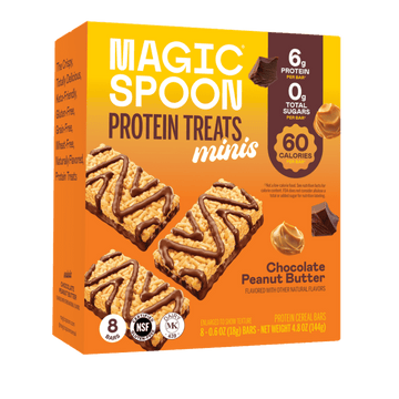 MAGIC SPOON MINIS CHOCOLATE PEANUT BUTTER TREATS 8 CT 4.8 OZ BOX
