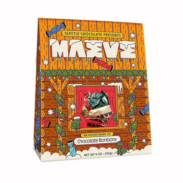 Maeve by Seattle Chocolate Holiday Cabin Fever Chocolate Bonbons 4 oz.