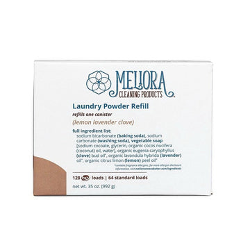 Meliora Cleaning Products Lemon-Lavender-Clove Plastic-Free Laundry Powder Refill 35 oz.