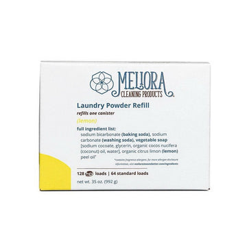 Meliora Cleaning Products Lemon Plastic-Free Laundry Powder Refill 35 oz.