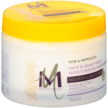 Motions Nourish & Restore Hair & Scalp Daily Moisturizing Hairdressing 6 oz. Jar