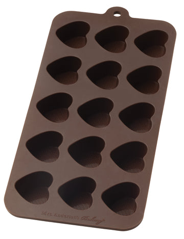 Mrs. Anderson's Baking Chocolate Mold, European-Grade Silicone, Hearts