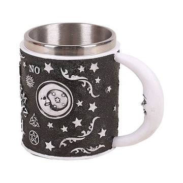 Mystical Magic Spirit Ouija Board Stainless Steel Rim Decorative Mug