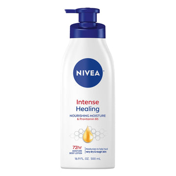NIVEA Intense Healing Body Lotion for Very Dry and Itchy Skin, 72Hr Moisturizer, 16.9 fl oz