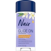 Nair Glide On, Hair Removal Cream, Hands-Free Applicator with Moroccan Argan Oil, 3.3 oz