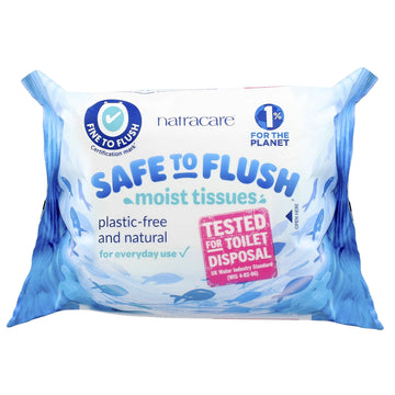 Natracare Safe to Flush, Moist Tissues, 30 Tissues