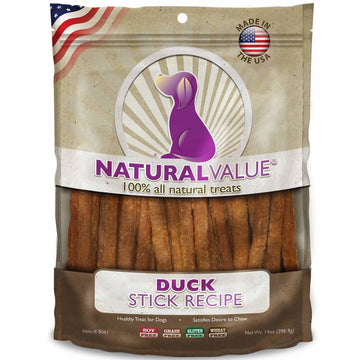 Natural Value Soft Chew Healthy Dog Treats, Duck Sticks, 14 Oz.