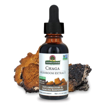 Nature's Answer Chaga Mushroom Extract, Alcohol Free, 1 Fl Oz (30 mL)