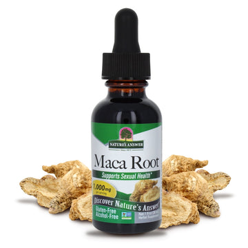 Natures Answer Maca Root Extract 1,000 mg, Traditional Energy & Vitality Support, Alcohol-Free Herbal Supplement, 1 fl oz