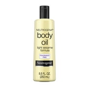 Neutrogena Body Oil For Dry Skin, Light Sesame Formula, Fragrance Free, 8.5 fl. oz