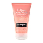Neutrogena Oil-Free Pink Grapefruit Face Scrub, Salicylic Acid Acne Face Wash, 4.2 fl oz