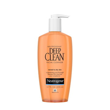 Neutrogena Oil-Free Deep Clean Daily Facial Cleanser, Face Wash, 6.7 fl. oz