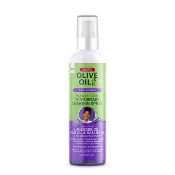 ORS Olive Oil Braidzone 7-in-1 Braid Leave-In Spray with Lavender, Acai & Batana Oil 8 oz