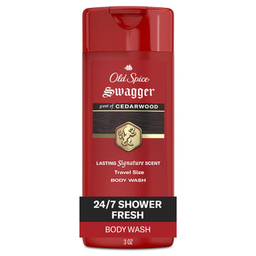 Old Spice Red Zone Swagger Men's Body Wash, All Skin Types, Scent of Cedarwood, 3 fl oz