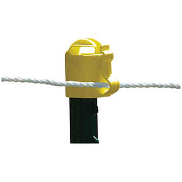 Tru Test 819728 Electric Fence Insulator, T-Post Topper, Yellow, 10-Pk. - Quantity 1