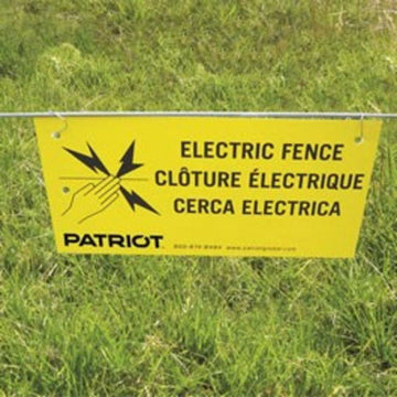 Patriot Warning Sign