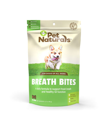 Pet Naturals Fresh Breath & Digestive Health Probiotic Chews for Dogs Chicken Liver, 60 Count Bag