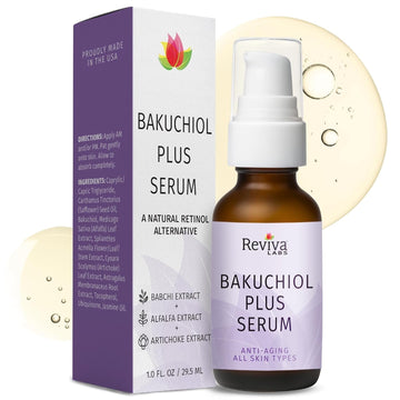 Reviva Labs Bakuchiol Serum  Retinol Alternative Serum with Alfalfa & Artichoke Extract  1.01 oz