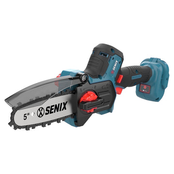 SENIX 20V Mini Chainsaw 5-Inch Brushless Cordless , Tool-Free Chain Tension, Lightweight,Tool Only,CSX2-M3-0