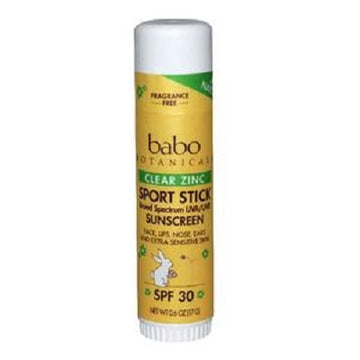 SPF 30 Clear Zinc Sport Stick Sunscreen, Fragrance Free