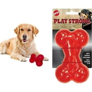 SPOT Play Rubber Bones for Dogs – Durable TPR Chew Toy with Treat Hole for Aggressive Chewers, Medium & Large Dogs and Puppies, 6.5 Inch