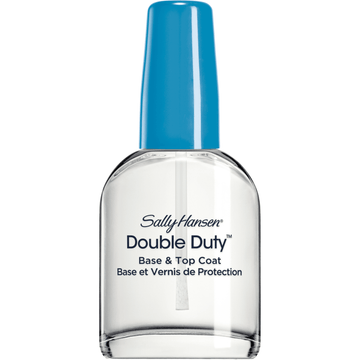 Sally Hansen Double Duty Base & Top Coat, Nail Strengthening Polish, 0.45 fl oz