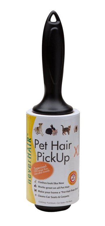 NeverHair Pet Hair Pick Up Roller for Clothing Furniture Carpets Bedding XL