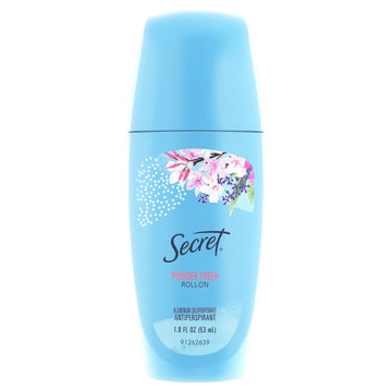 Secret Roll-on Antiperspirant Deodorant for Women, Powder Fresh, 1.8 fl oz
