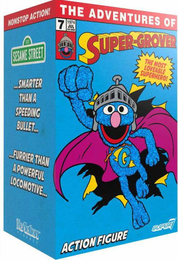 Sesame Street ReAction Super Grover Action Figure
