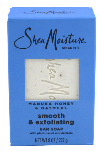 Shea Moisture Manuka Honey & Oatmeal Smooth & Exfoliating Bar Soap 8 Ounce