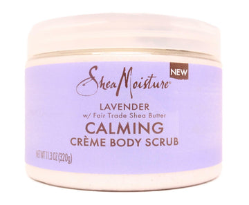 SheaMoisture Creme Body Scrub Lavender Calming Skin Care with Fair Trade Shea Butter 11.3 oz