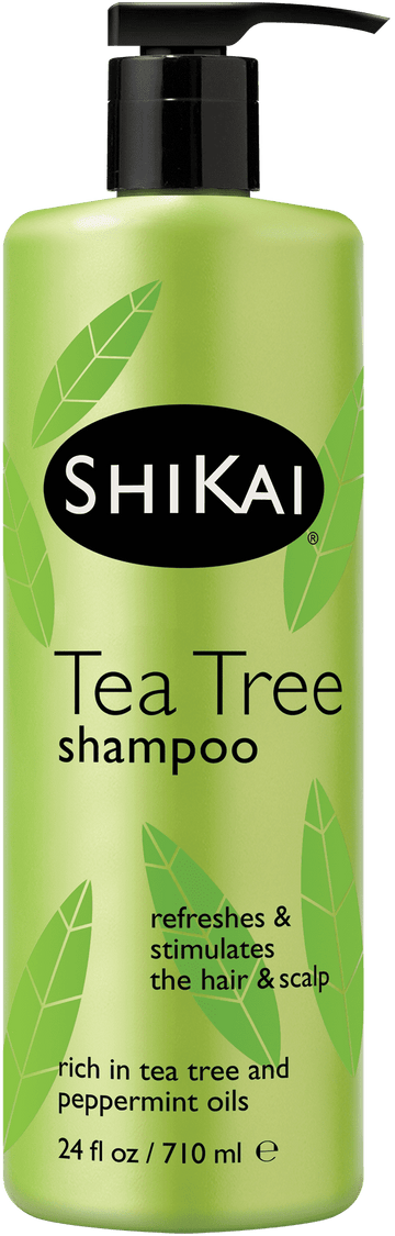 ShiKai Tea Tree Shampoo (24 oz) | Refreshing Daily Cleanser with Peppermint & Shikakai Extract | Stimulates Scalp, Hydrates & Softens Hair