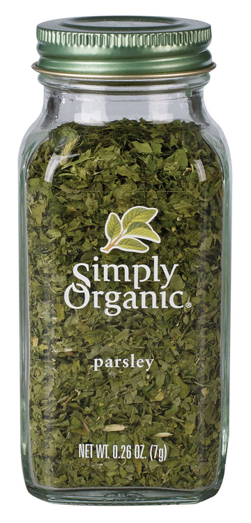 Simply Organic GMO Free Parsley Flakes, 0.26 oz Bottle