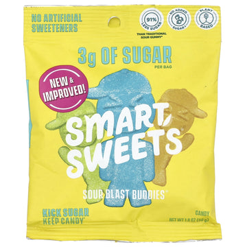 SmartSweets Candy, Sour Blast Buddies, Bag, 1.8 OZ